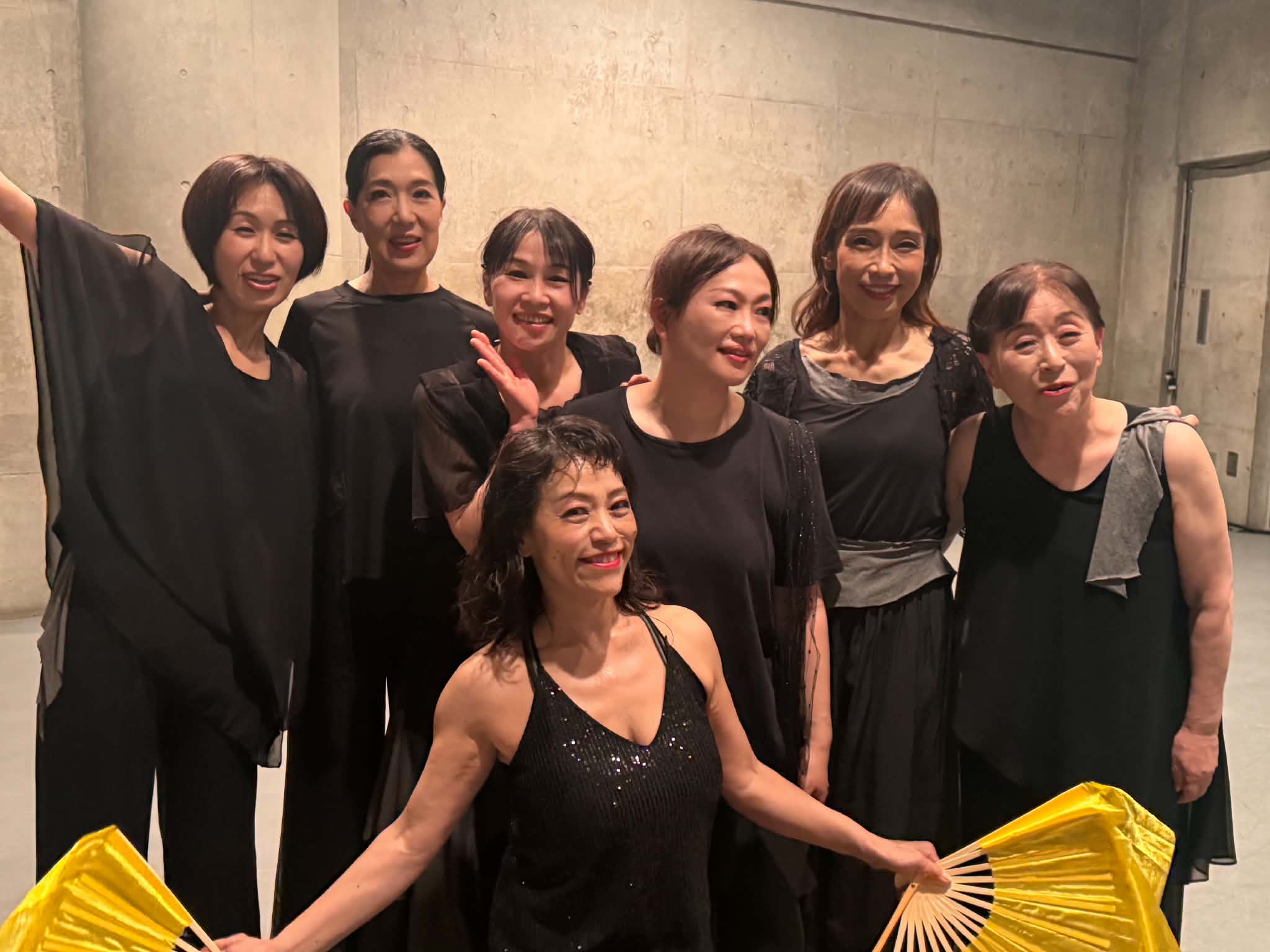 志保さん、るみ子さん、きくよさんと清藤美智子